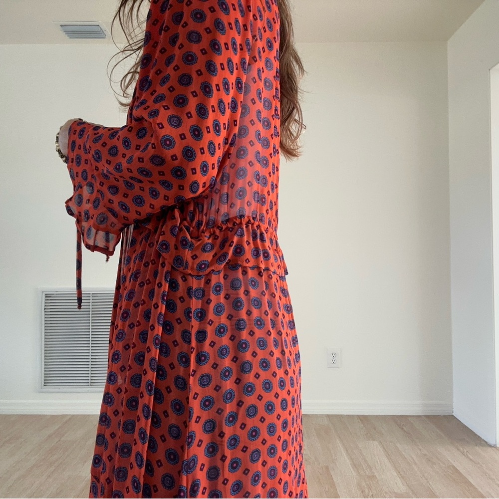 Free People Red and Blue Jacket Dress - Picture 2 of 7
